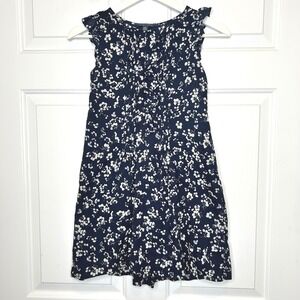 Polo Ralph Lauren Girls Cotton Dobby Floral Ruffle Dress Size 8